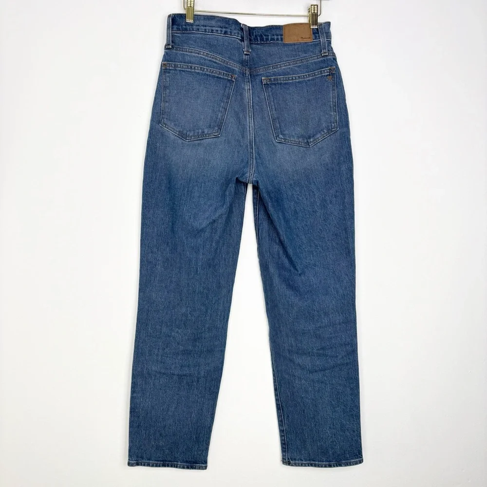 Madewell Straight Leg Jeans in Medium Blue - Picture 7 of 14